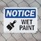 Signmission Wet Paint, 10 in W x Rectangle, Plastic OS-2PACK-NS-P-710-L-19035 - alternate 3